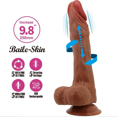 Vibratore Realistico con Spinte e Rotazioni – Sensazioni Intense e Autentiche